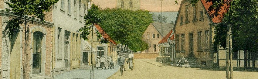 Ibbenbüren - Unterer Markt und Münsterstraße - 1910 